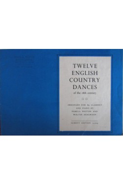 Twelve English country dances for Bb clarinet and piano [Partition]