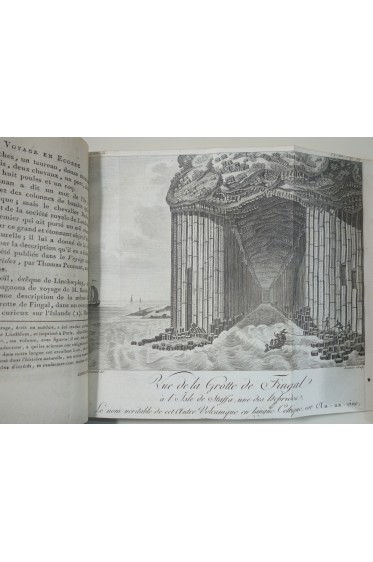 Voyage en angleterre, en Ecosse et aux îles Hébrides. 7 planches dont grotte de Fingal. 2/2 1797