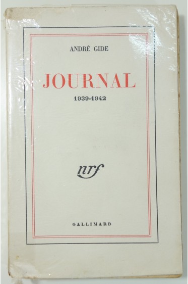 André Gide. Journal, 1939-1942 - Gallimard nrf 1946