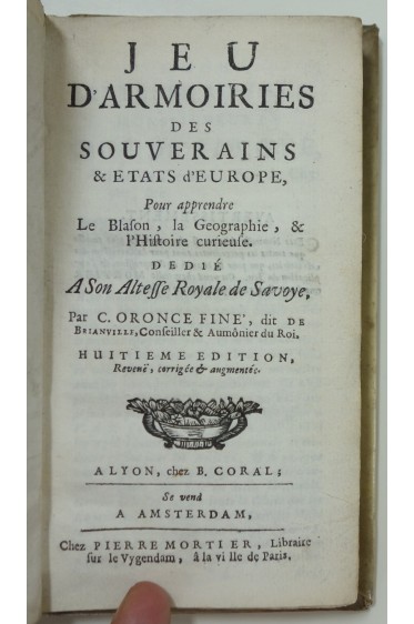 Jeu d'armoiries des souverains et Etats d'Europe, pour apprendre le blason, la géographie et l'histoire curieuse