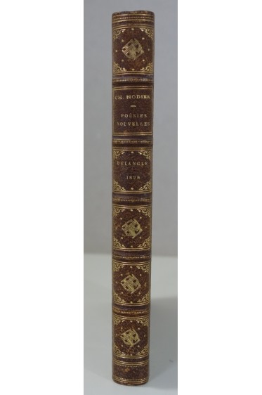 Poésies de Charles Nodier recueillies et publiées par N. Delangle - 1829. Reliure de Belz-Niédrée
