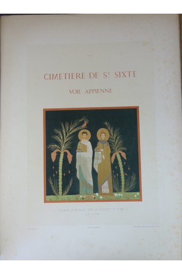 Catacombes de Rome. Architecture, peintures murales... 6 volumes - 283 planches - 1851