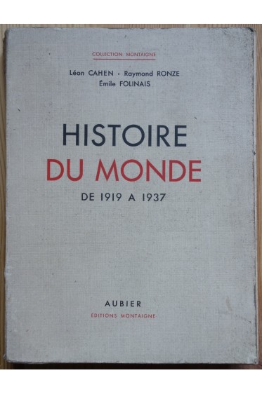 Histoire du Monde de 1919 à 1937