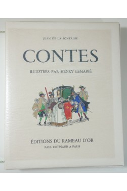 Contes de Jean de La Fontaine. Illustrés par Henry Lemarié. Tome 1 - Editions du Rameau d'Or