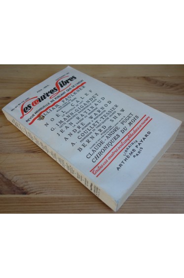 Les oeuvres libres n°112 - Faulkner, Calef, Ratinaud... - Septembre 1955 -