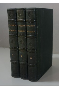 Vicomte de Launay. Lettres parisiennes - 1856, 3/3 complet, reliures