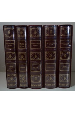 Les Gentilshommes de Mer (5 Tomes /7) : Dumont d'Urville - Bougainville - Jacques Cartier - Charcot - Tabarly Reliures, Gelly