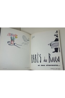 MALTETE. Paris des rues - ENVOI signé + DESSIN original. SINé, BUFFET, Photographie