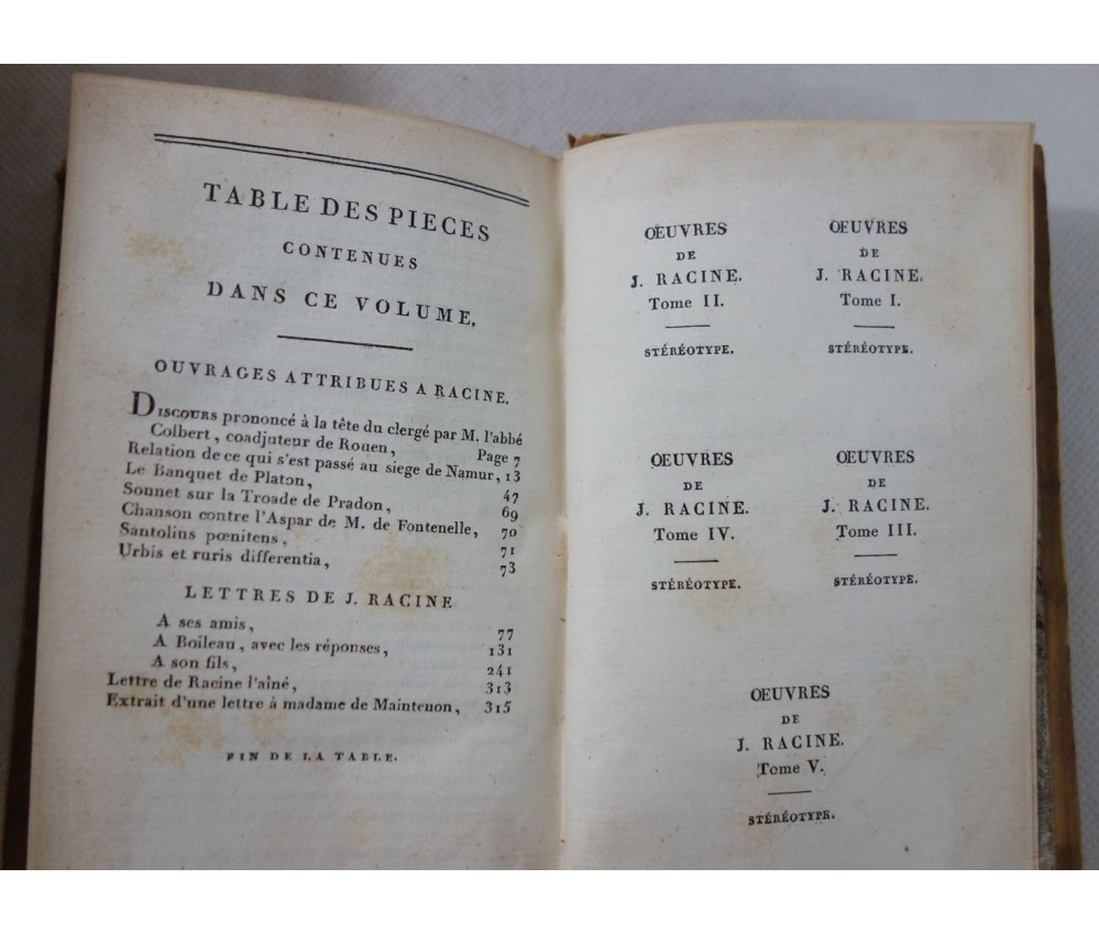 Oeuvres De Jean Racine Paris, Hachette 1865-1873 Par Paul Mesnard Edition De Reference Complete Album Et Lexique