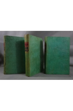 RARE - Dictionnaire Universel de GEOGRAPHIE MARITIME en 3 vol. 1803 - RELIURE VELIN vert