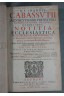 IN-FOLIO, 1685 - CABASSUT. Notitia ecclesiastica Historiarum Conciliorum. 2è Edition, Latin