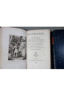 PICHLER. Agathoclès ou Lettres écrites de Rome et de Grèce - 4 tomes, 1817 - 4 gravures