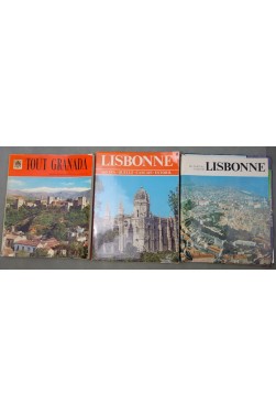 LOT plaquettes et guides. LISBONNE, Bonechi - Sintra, Leiria, Coimbra - Tout GRANADA