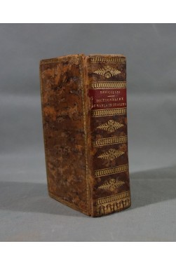 RELIURE Dictionnaire de poche Français-Italien + Italiano-Francese - 1830, BRICCOLANI