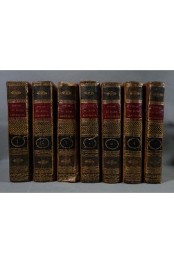 RELIURES - 1799 - Voyages du jeune Anacharsis en Grèce, 7 vol. complet. DIDOT - BARTHELEMY