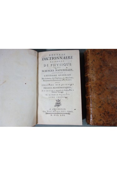 EO- 1770 Nouveau dictionnaire raisonné de physique et sc. naturelles, tome 1 RARE