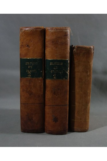 Lot - BONNECHOSE, Histoire de France 2 t., 1874 + VERTOT, Révolutions République Romaine t. 1