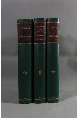 3 belles RELIURES. Mlle Huguette, FRANAY, 1896 - Les filles de Waldorp - Millionnaire, RARES