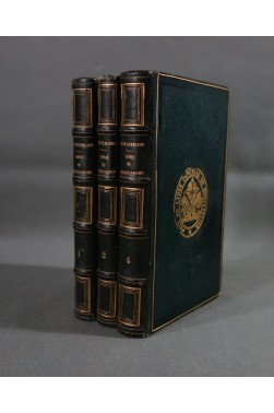 Belles RELIURES - CHATEAUBRIAND. Génie du Christianisme t. 1, 2 et 4 - Pourrat, 1837
