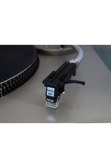 Porte-cellule NUMARK HS1 avec cellule vinyle PHILIPS GP 501 et Stylus elliptique II - Headshell + cartridge + stylus
