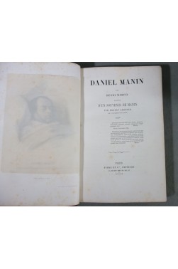 DANIEL MANIN par Henri Martin, précédé d'un Souvenir de Manin - Relié, FURNE - 1859