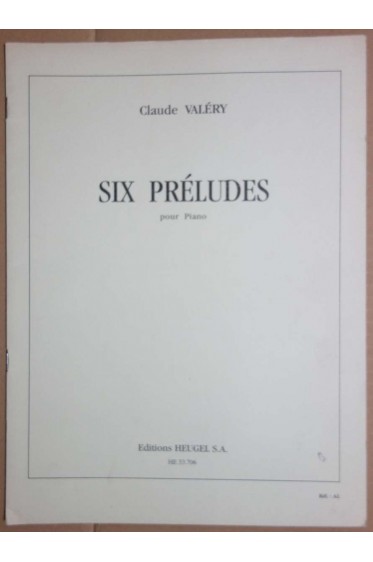 Six préludes : Pour piano [Broché]