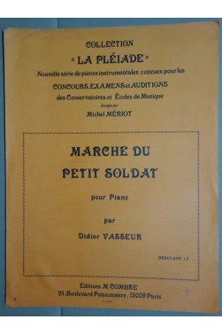 Marche du petit Soldat - Piano - Didier Vasseur - Partition Débutant -