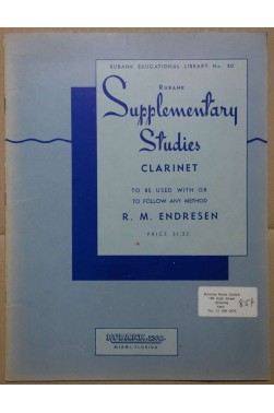 Supplementary Studies for Clarinet - R. M. Endresen -