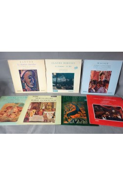 LOT Vinyles 12" 33 tours - 7 LP Musidisc Collection Richesse Classique, ‎Debussy BACH Wagner