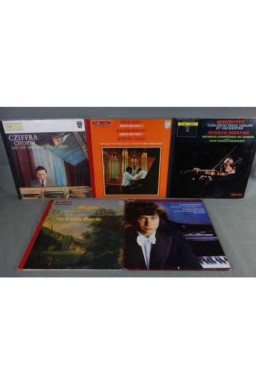 LOT Vinyles 12" 33 tours x5 LP - Trésors classiques PHILIPS - RACHMANINOFF, Kocsis