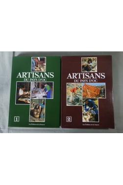 Artisans du Pays d'Oc - volumes 1 et 2. Photos, gravures. Ed. de La Source 1979