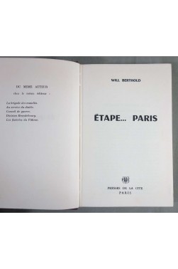 Etape... Paris - W. Berthold - Ed. Presses de la cité, 1964 -