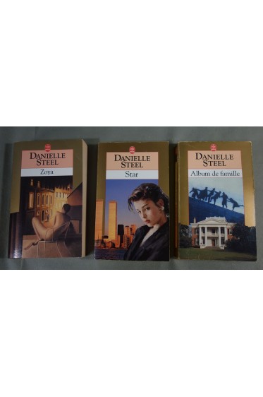 Lot Danielle STEEL Zoya + Star + Album de famille - Le livre de poche 1997 1998