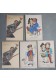 Lot 3 CPA de P. DUTEC. L'Alsacien - La belle histoire - Jeunes mariés. Carte Postale, Alsace