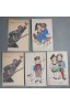 Lot 3 CPA de P. DUTEC. L'Alsacien - La belle histoire - Jeunes mariés. Carte Postale, Alsace