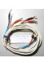 Cables enceintes montés REAL CABLE P200B 2mm2 OFC 2 x 2,40m + bananes + fourches