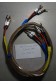 Cables enceintes montés Norstone Flat 2,5mm2 OFC 2x 2,30m + bananes + Fourches