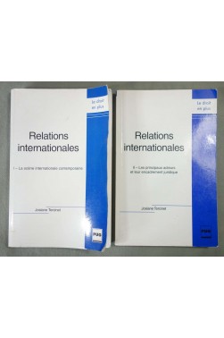 Relations internationales Tome 1+ 2 - Josiane Tercinet - 2006 -