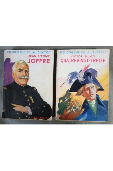 Lot: Joffre de Jean D'Esme + Quatrevingt-Treize de Victor Hugo - illustrés -