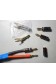 Cables enceintes montés CABASSE cuivre 2,5mm² + 4 fourches + 4 bananes 2x 2,80m