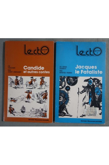Lot Lectoguide: Candide et autres contes + Jacques le Fataliste - Voltaire, Diderot -