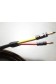 Cables enceintes montés REAL CABLE TDC 5mm² OFC 2x 3m + fiches banane + fourches