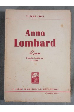 Anna Lombard - Victoria Cross - Ed. du Mont Blanc, 1946 -