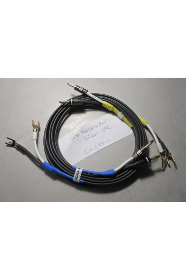 Cables enceintes montés Norstone B250 2,5mm2 OFC 2x 2,25m + bananes + Fourches