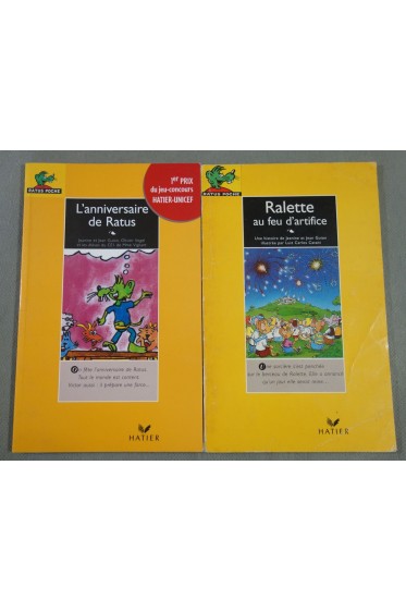 Lot L'anniversaire de Ratus + Ralette au feu d'artifice - Hatier Lecteur 6-7 ans