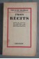 Trois récits: Coup de couteau, Un homme de lettre, Le démon de la connaissance - F. Mauriac -