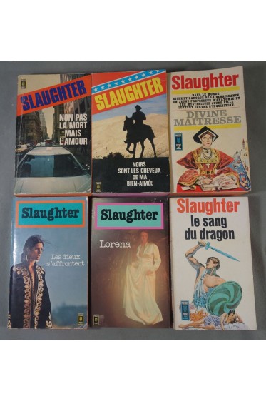 Lot 6 romans SLAUGHTER Divine maîtresse, Les dieux s'affrontent, Lorena, Dragon