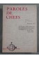 Paroles de chefs - Claude CY - Ed. Inter-France-Monde, 1963 -