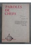 Paroles de chefs [Broché]