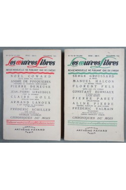 Lot Les oeuvres libres n°126 et 127 - 1956 - Fels, Valmain, Goll, Schiller - BE - -